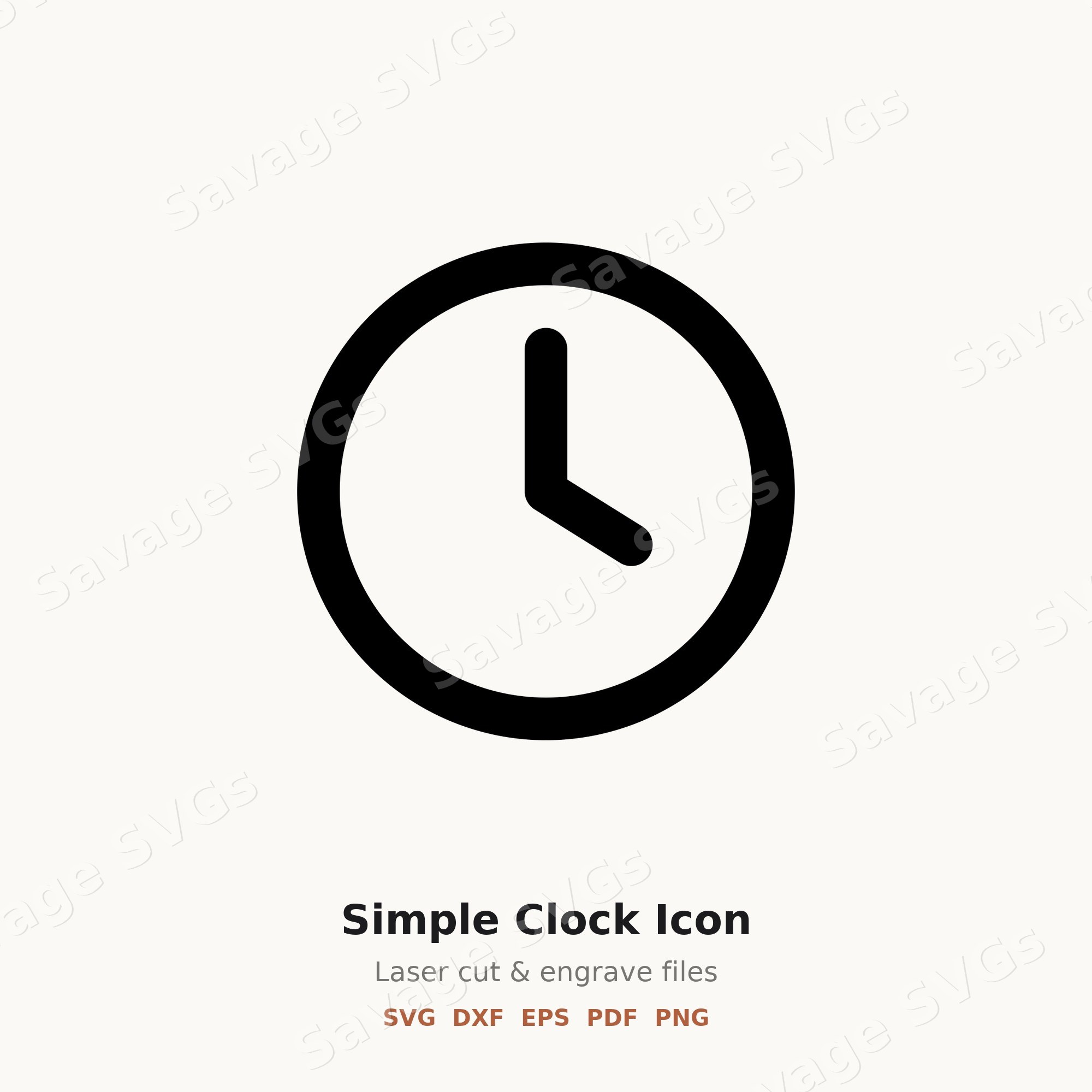 Simple Clock Icon