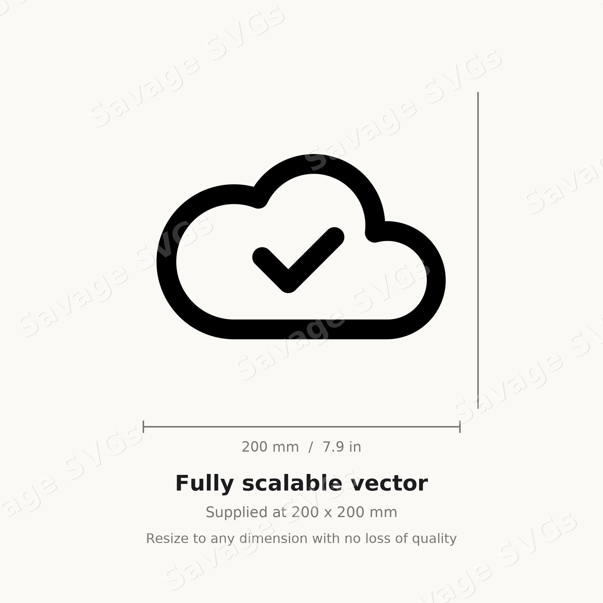 Cloud Check Icon