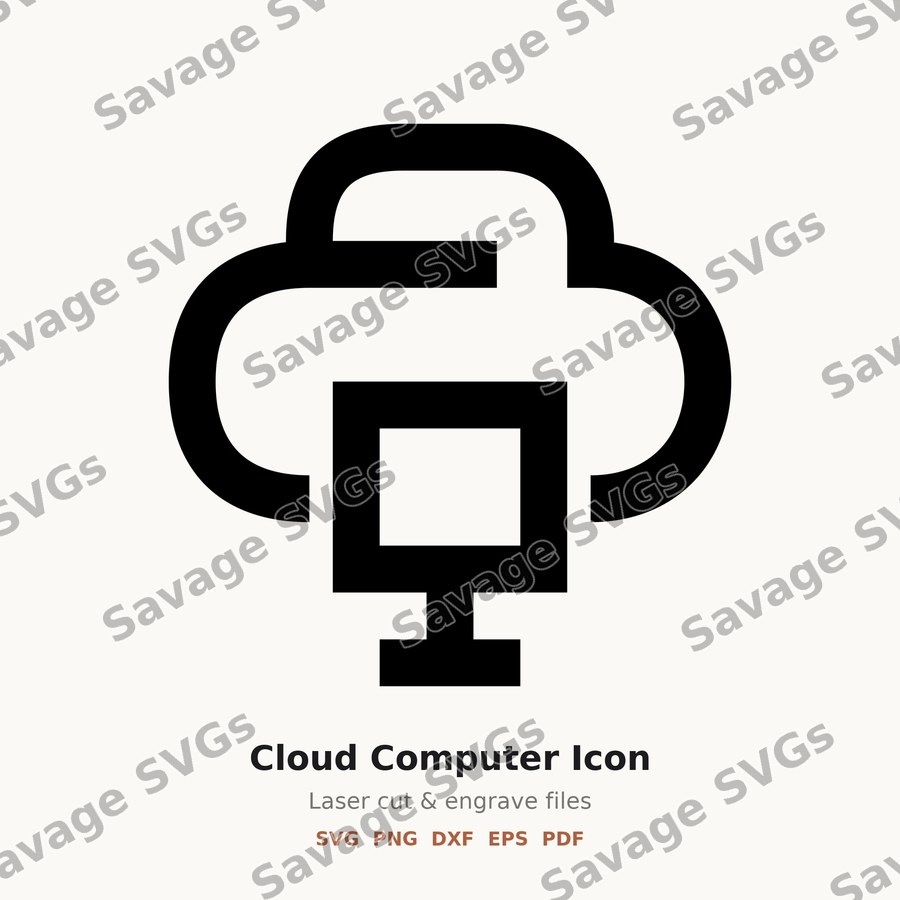 Cloud Computer Icon