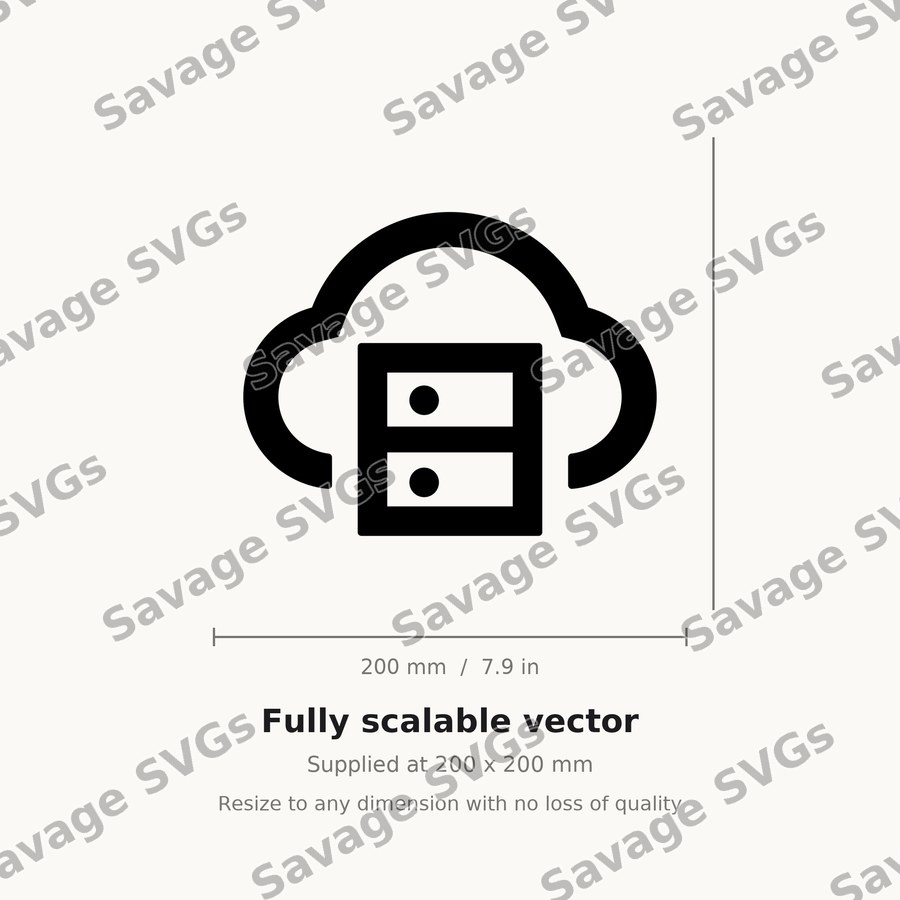 Cloud Server Icon