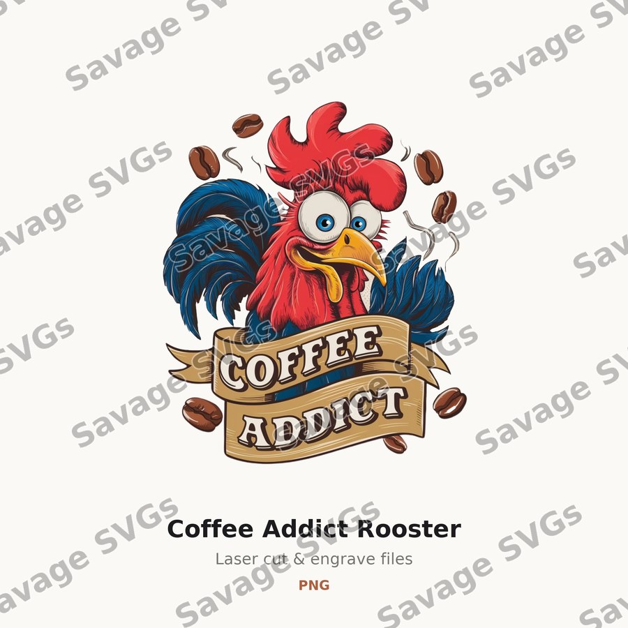 Coffee Addict Rooster