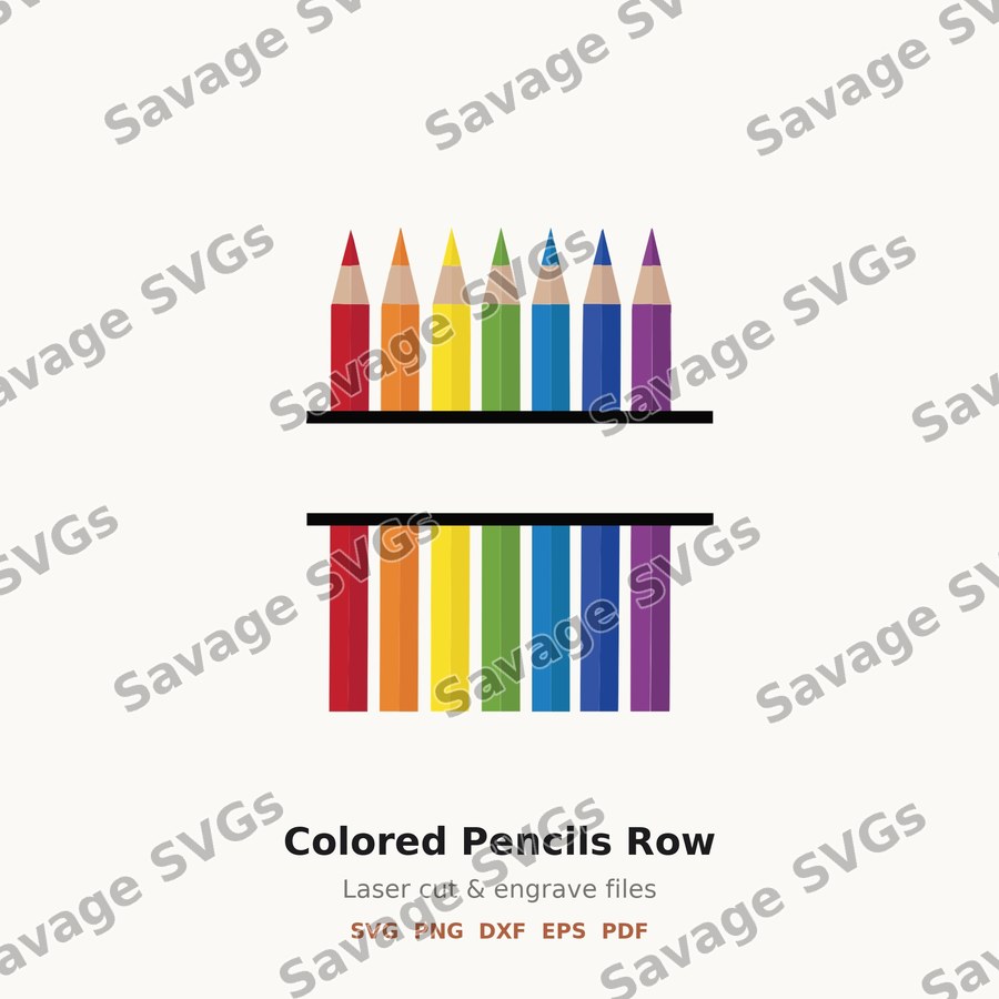 Colored Pencils Row