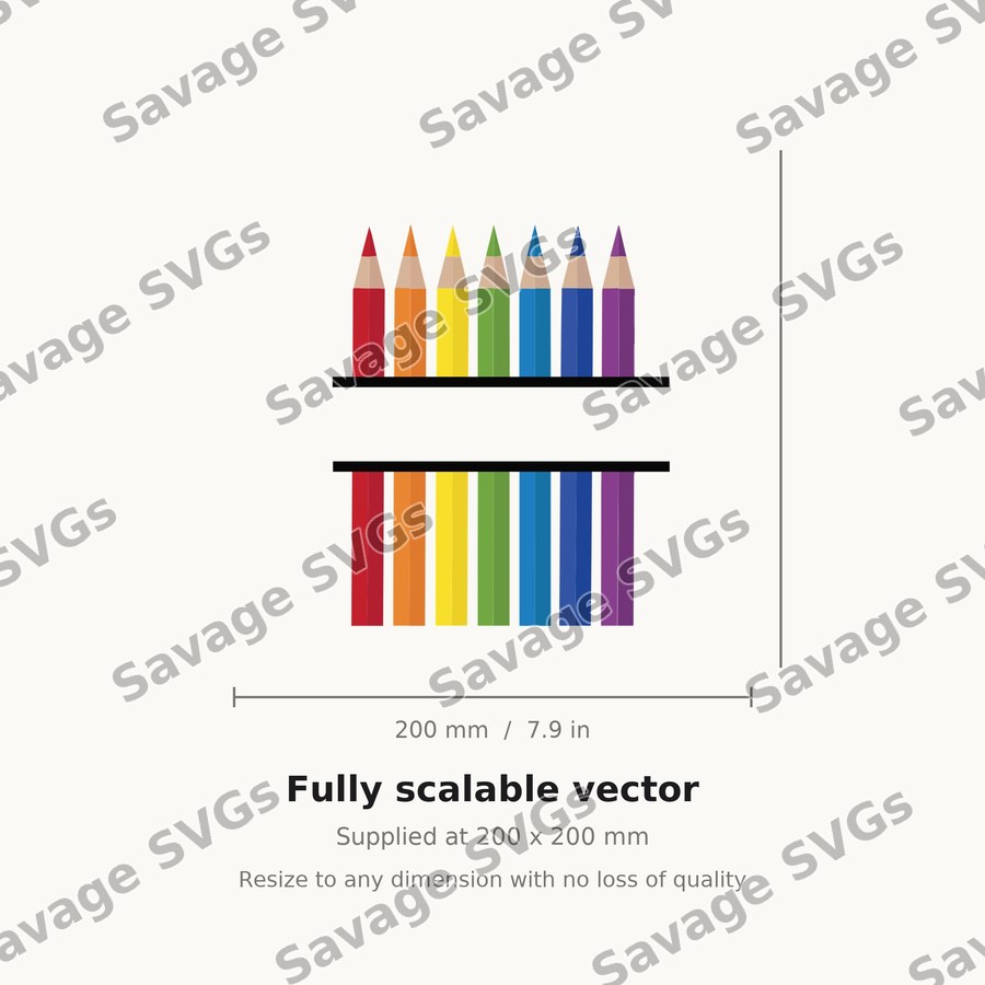 Colored Pencils Row