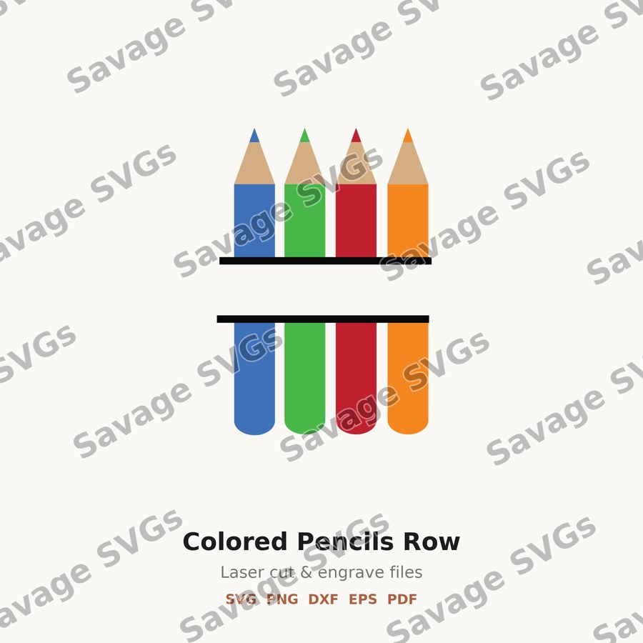 Colored Pencils Row