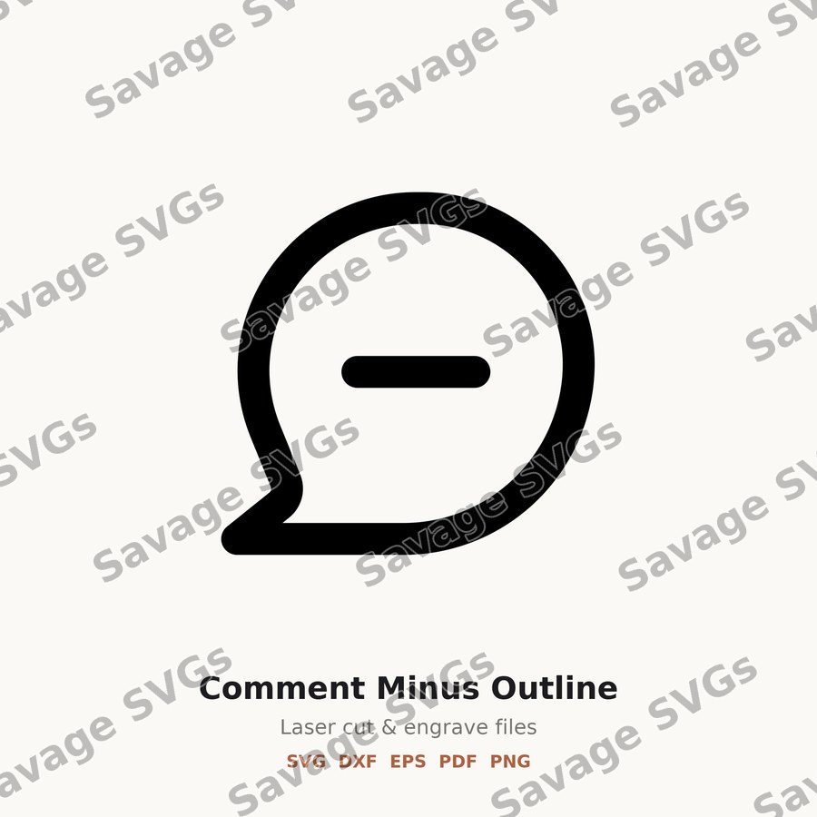 Comment Minus Outline