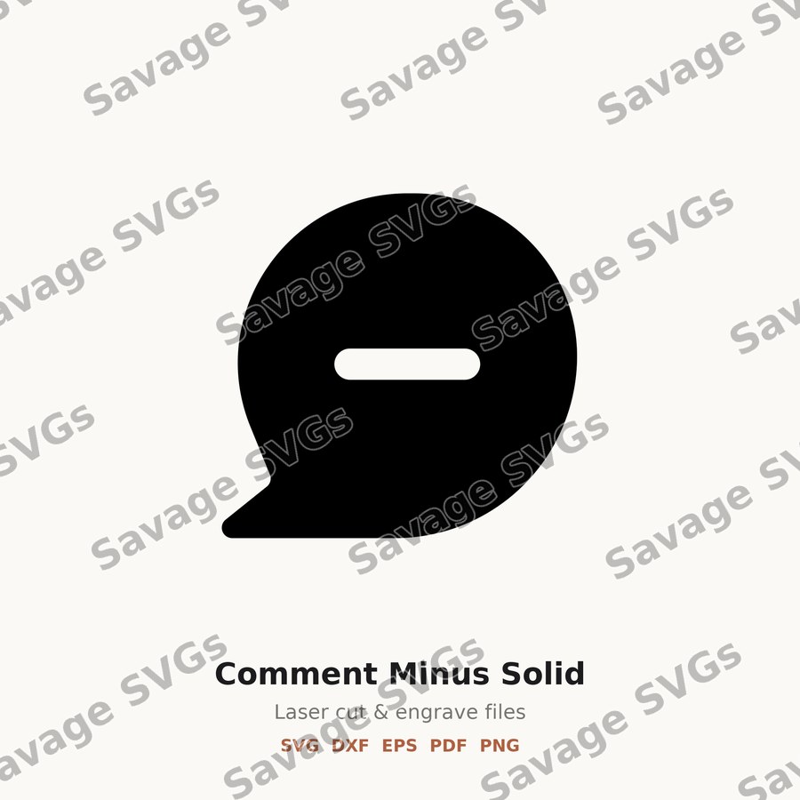 Comment Minus Solid
