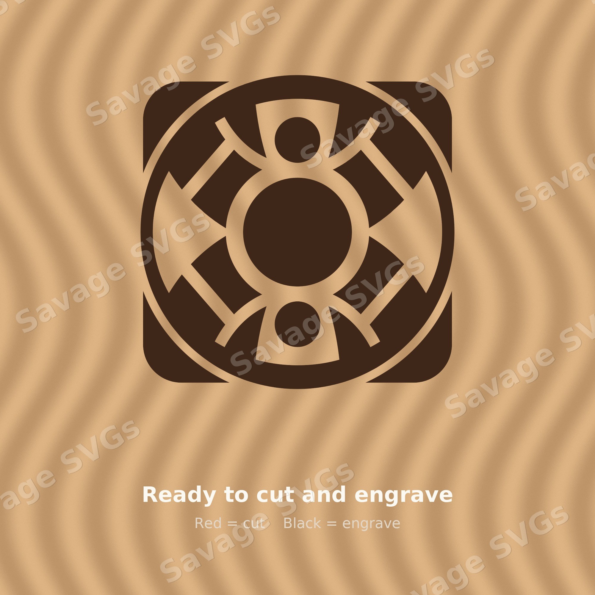 Compass Mandala Badge