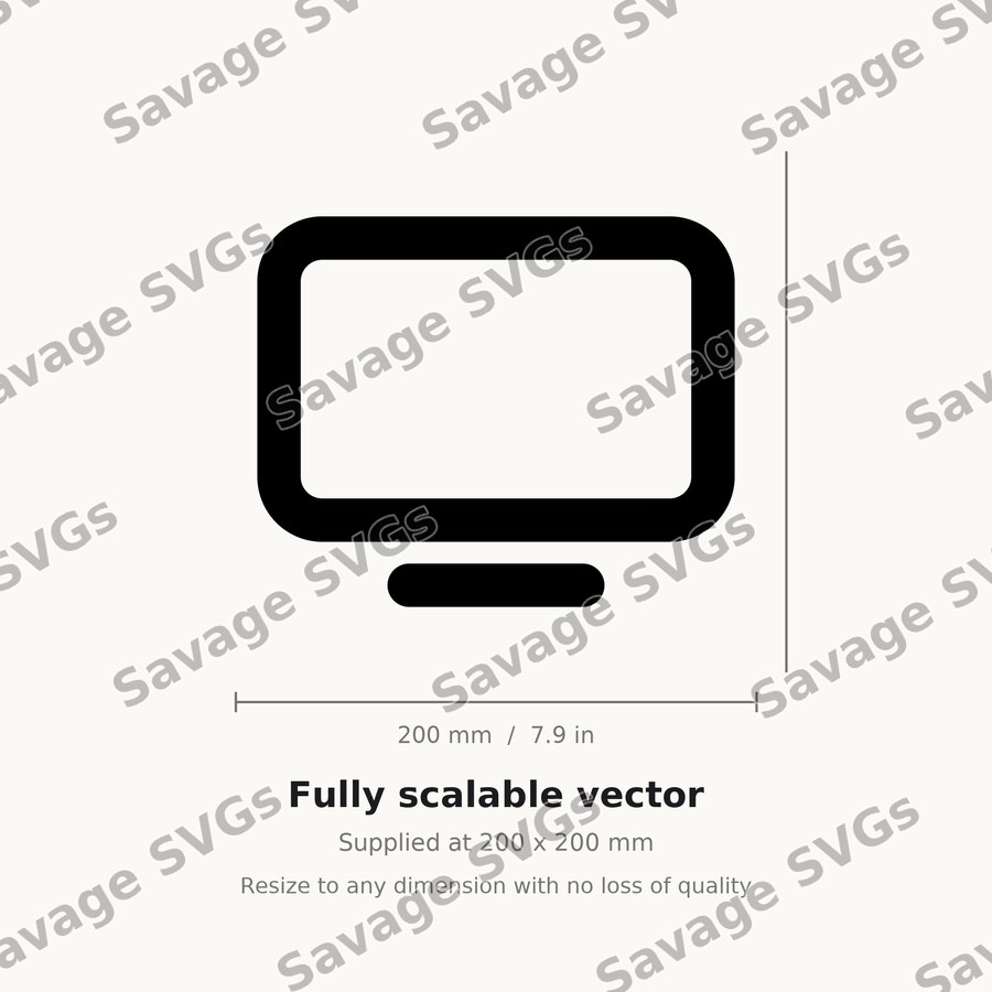 Computer Monitor Icon