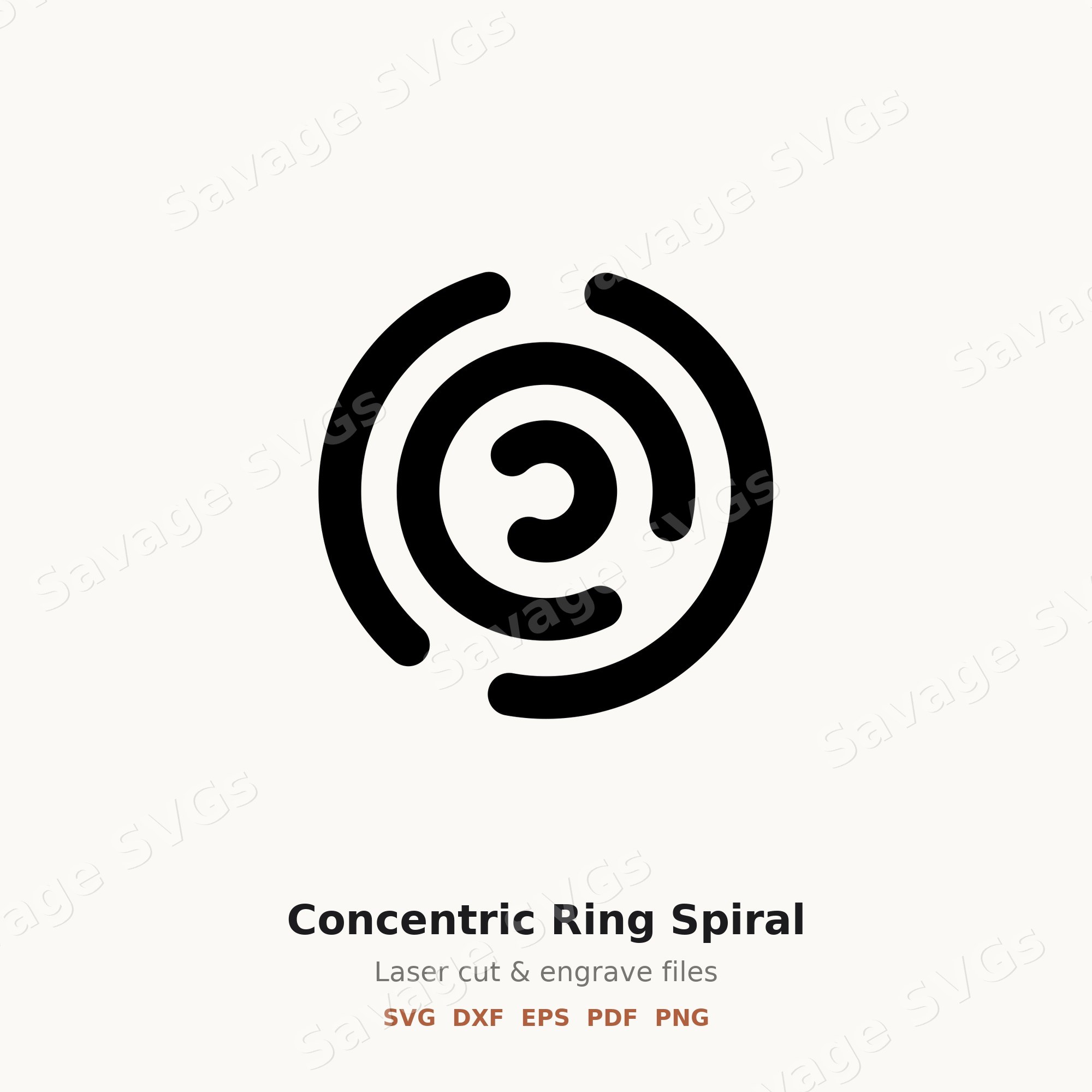 Concentric Ring Spiral