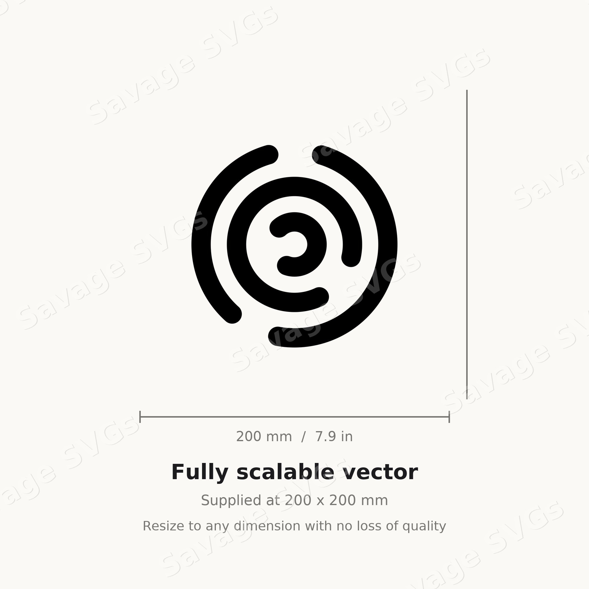 Concentric Ring Spiral