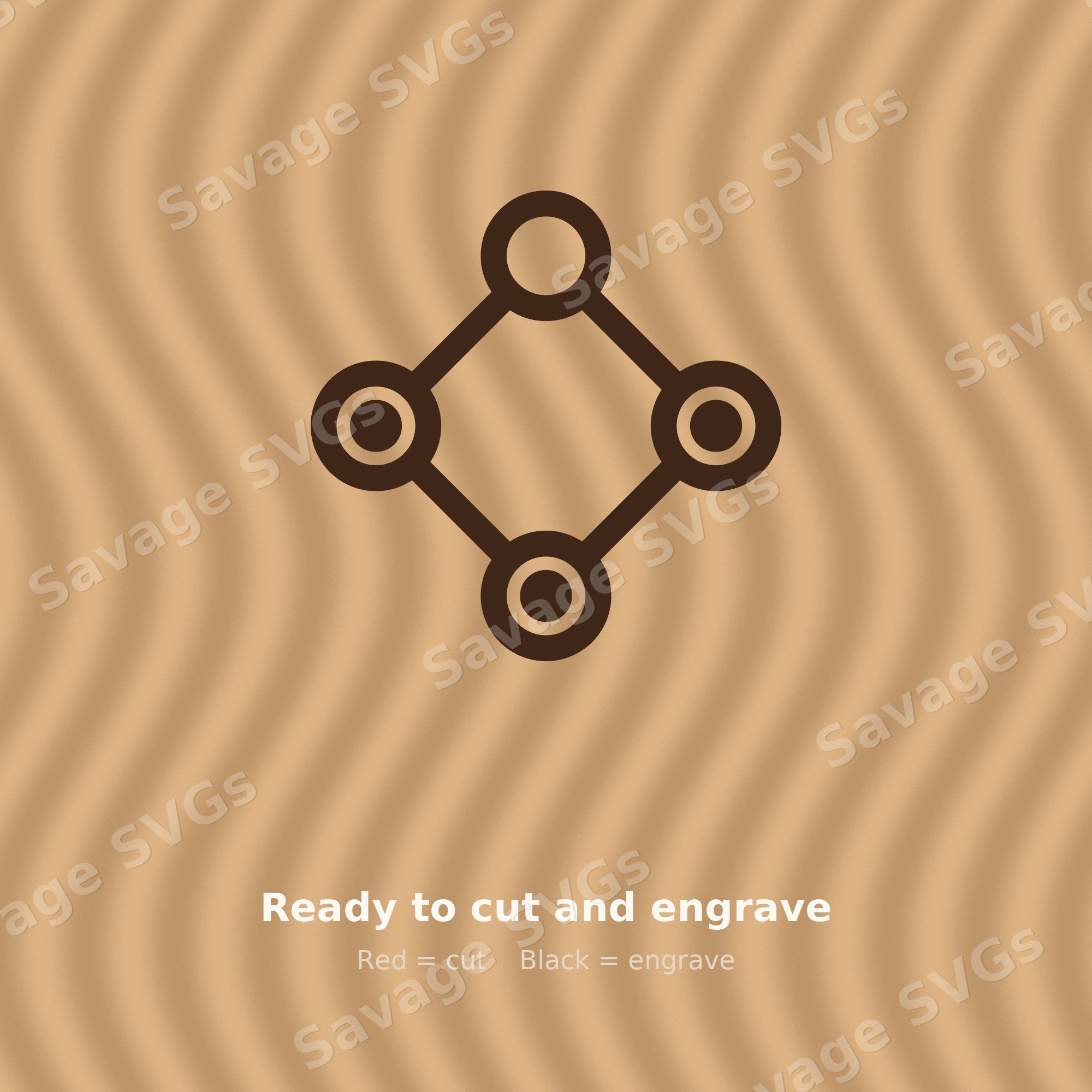 Connected Nodes Diamond