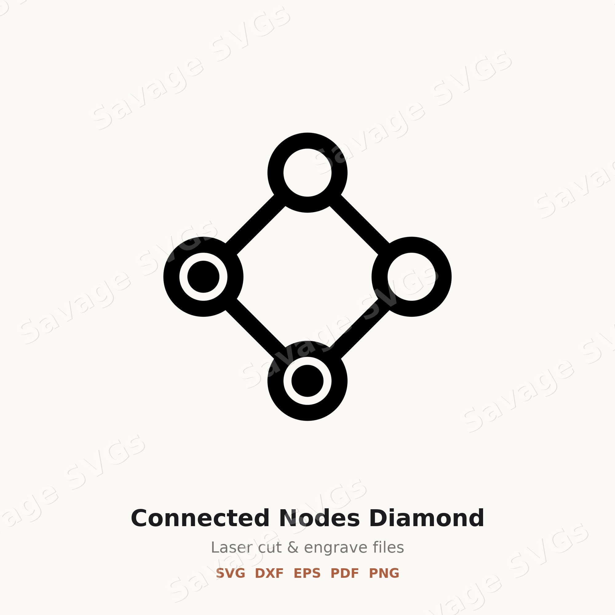 Connected Nodes Diamond