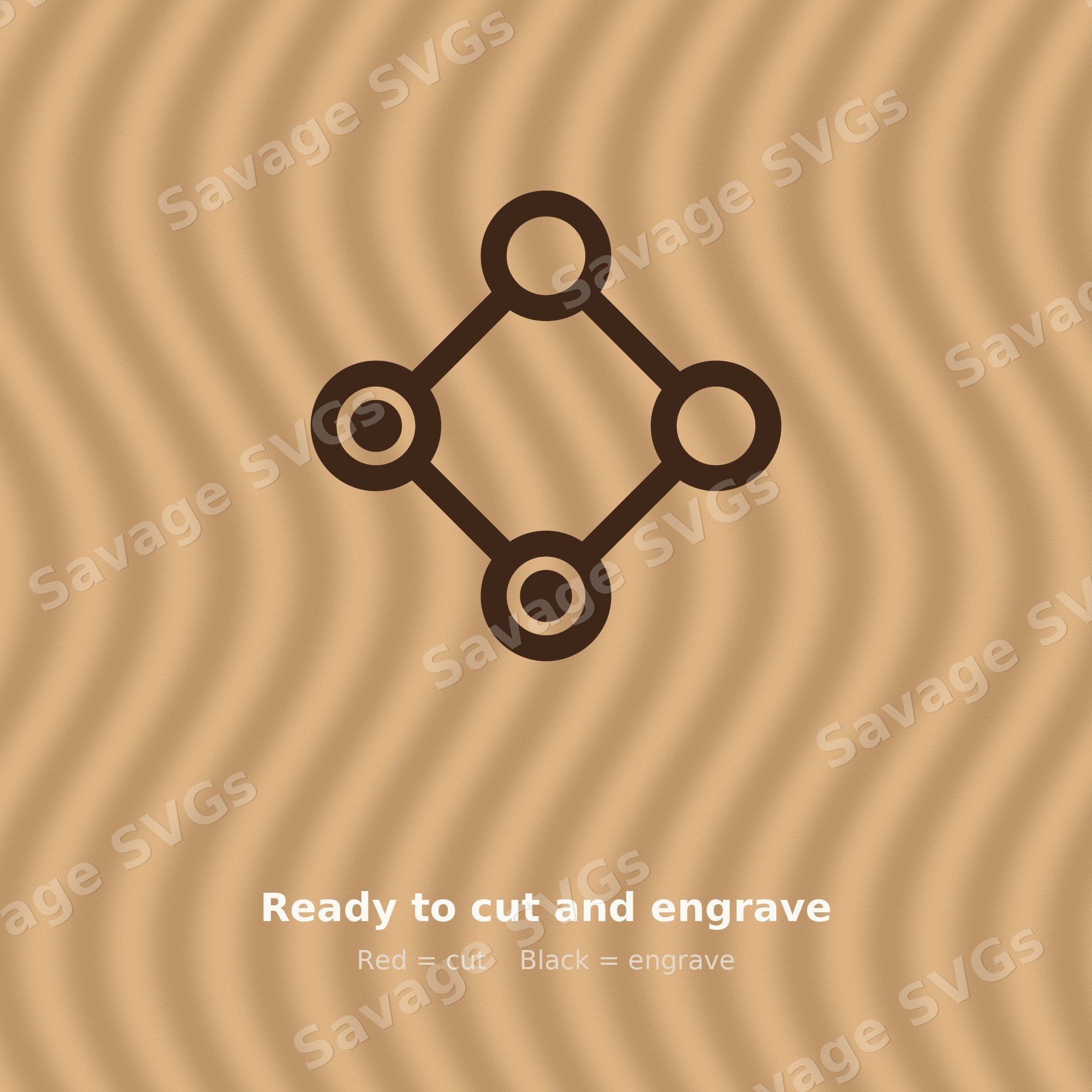 Connected Nodes Diamond