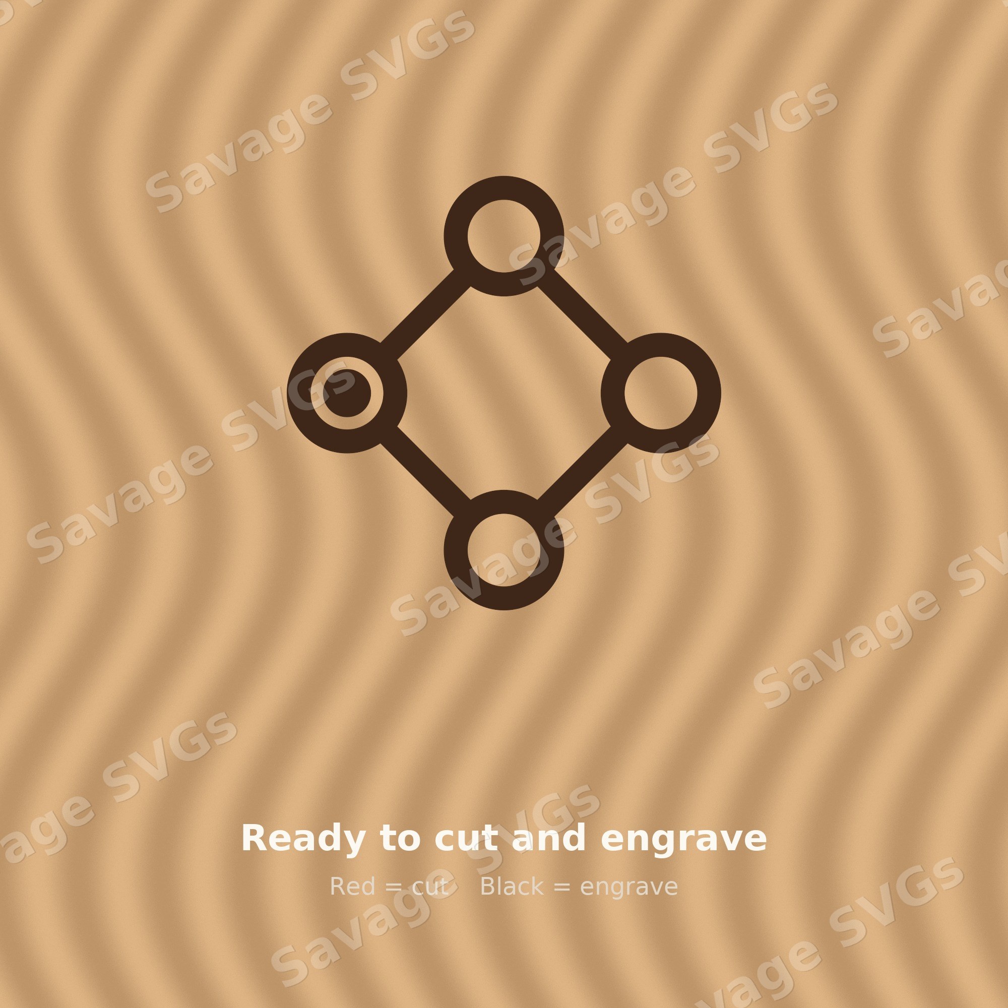 Connected Nodes Diamond
