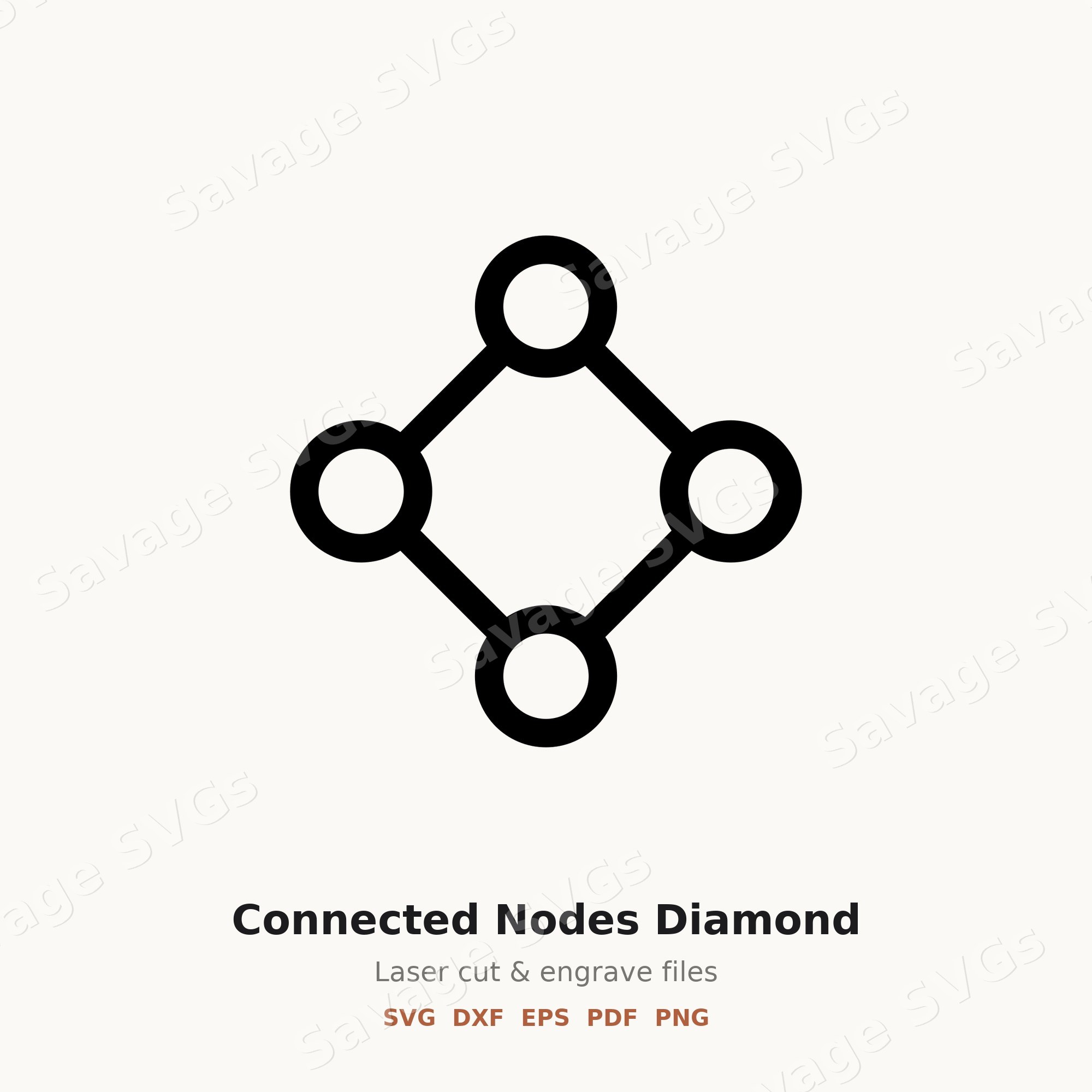Connected Nodes Diamond