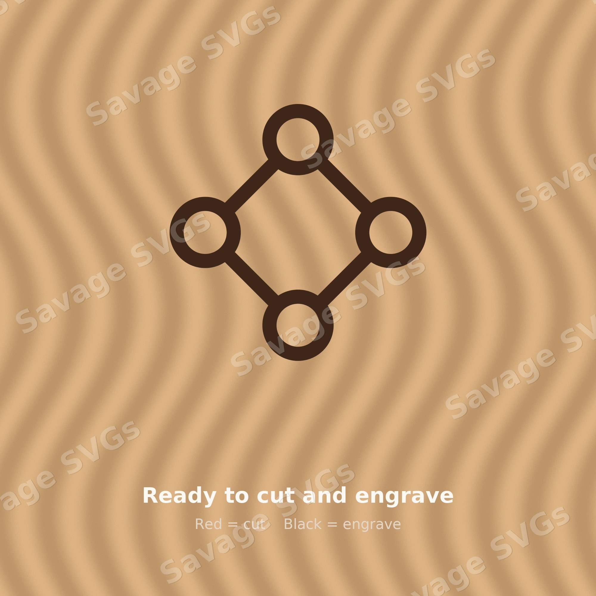 Connected Nodes Diamond