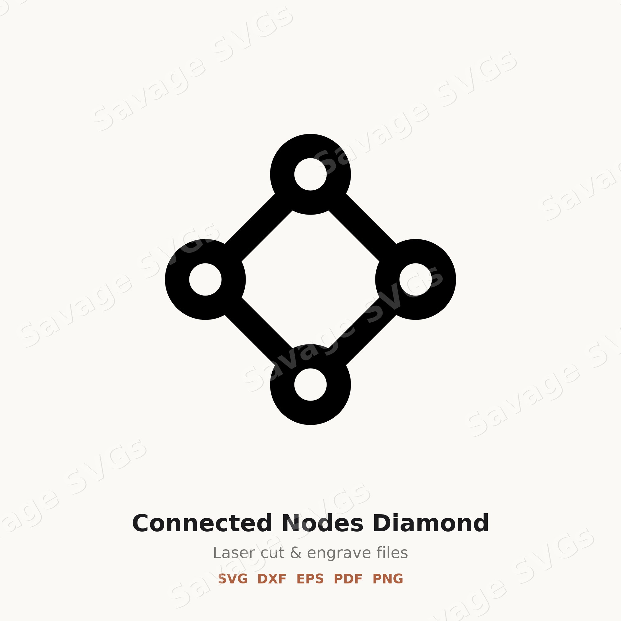 Connected Nodes Diamond