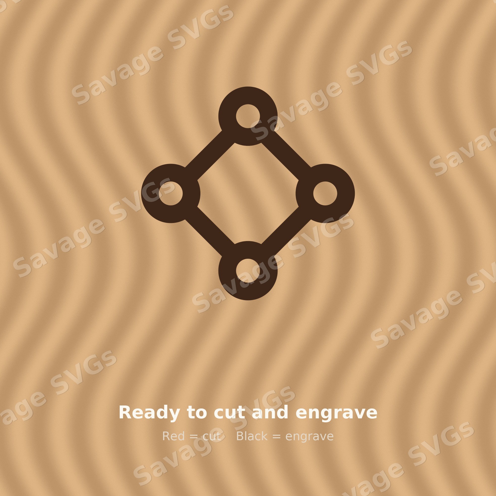 Connected Nodes Diamond