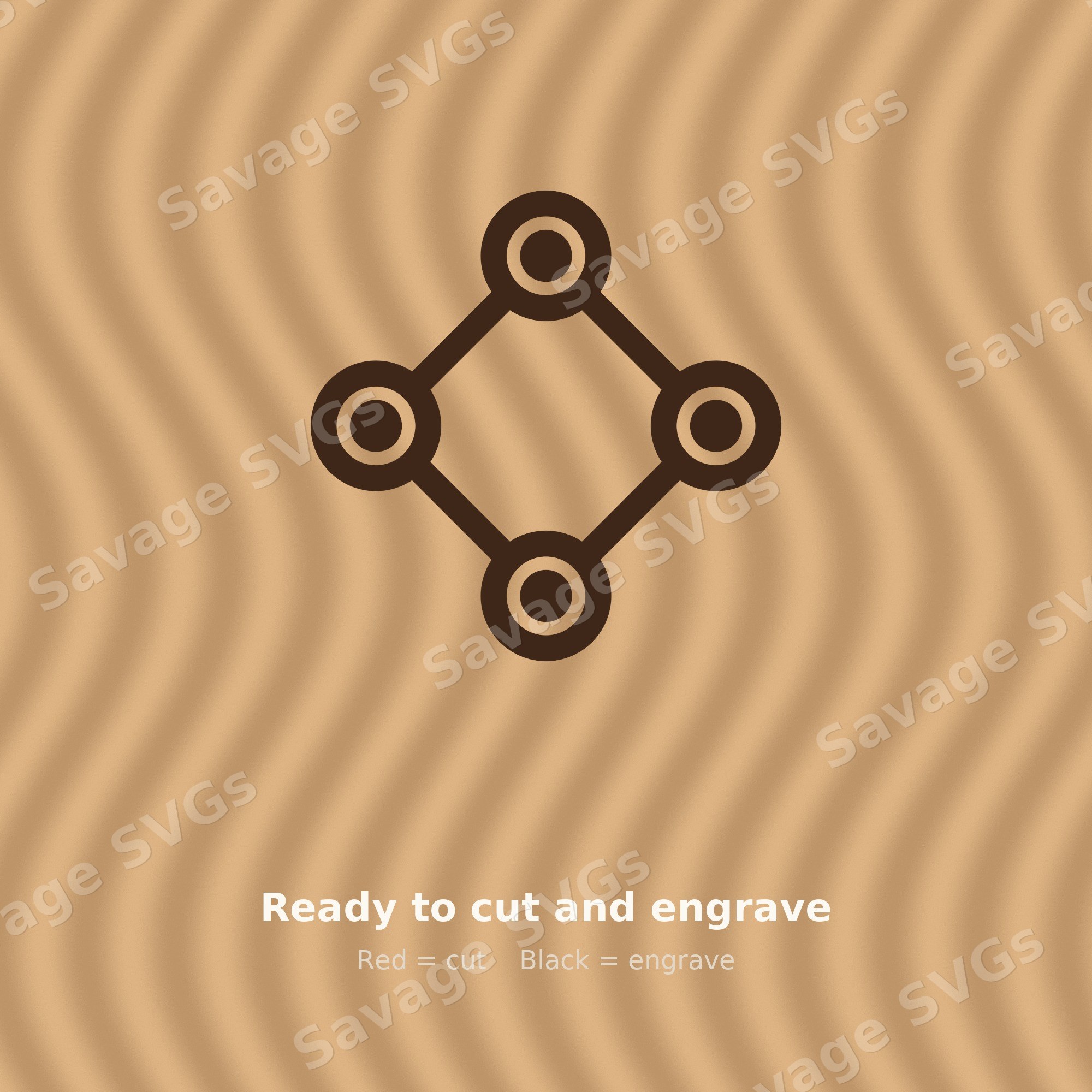 Connected Nodes Diamond
