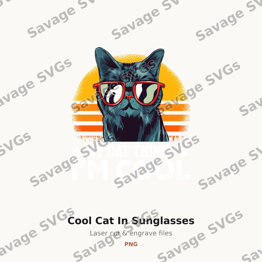 Cool Cat In Sunglasses