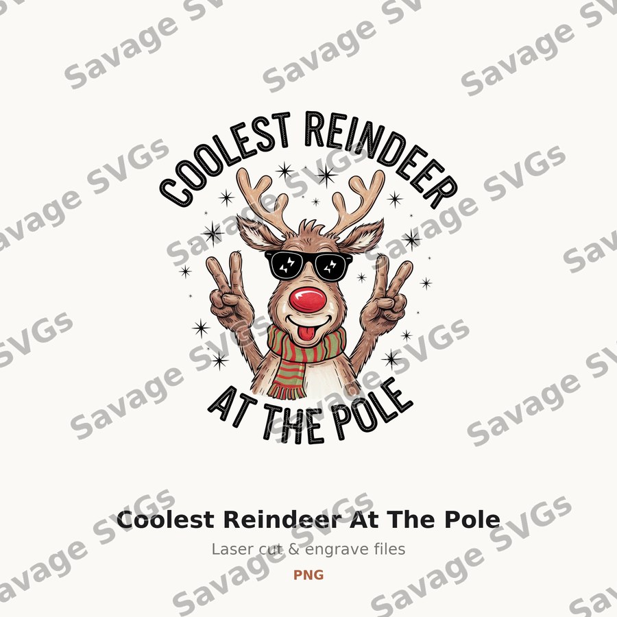 Coolest Reindeer At The Pole