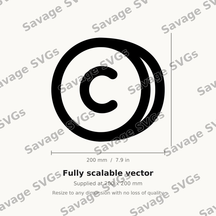 Copyright Symbol Coin