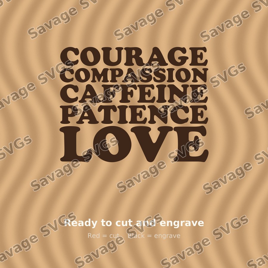 Courage Compassion Caffeine Love
