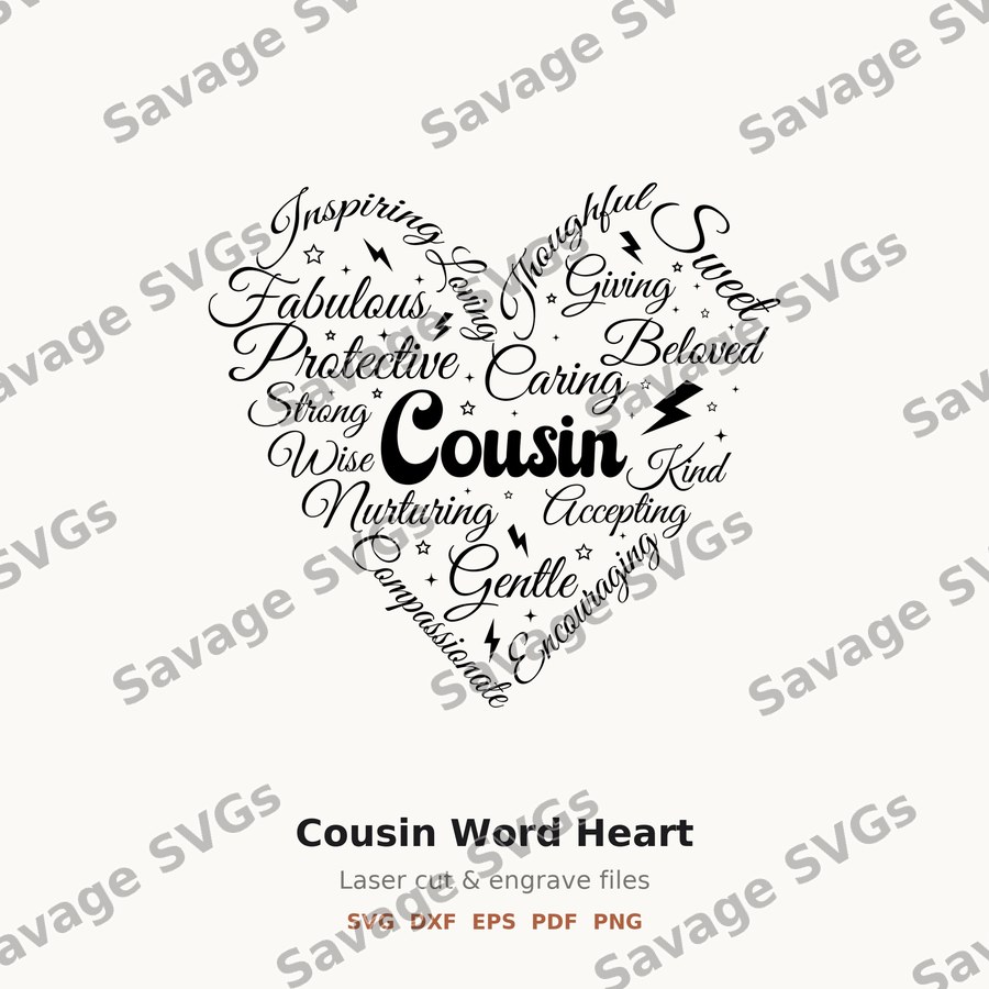Cousin Word Heart