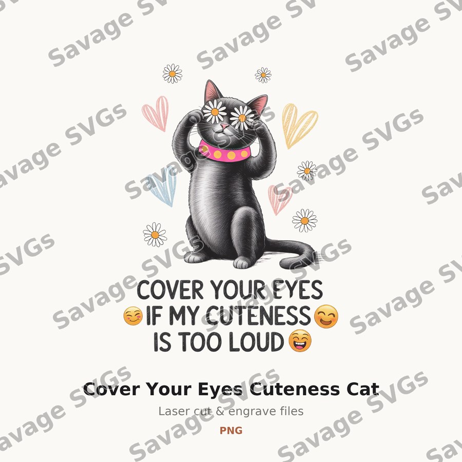 Cover Your Eyes Cuteness Cat