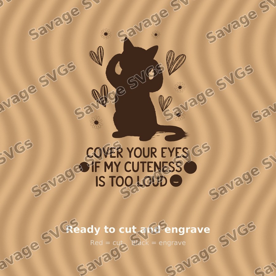 Cover Your Eyes Cuteness Cat