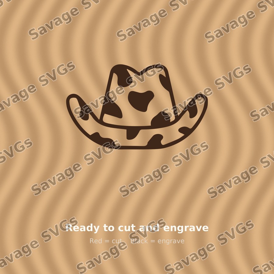Cow Print Cowboy Hat
