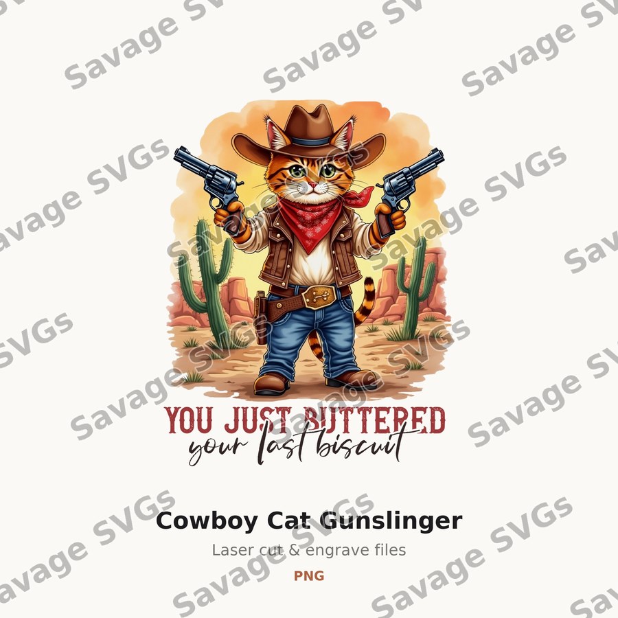 Cowboy Cat Gunslinger