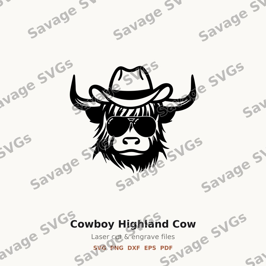 Cowboy Highland Cow
