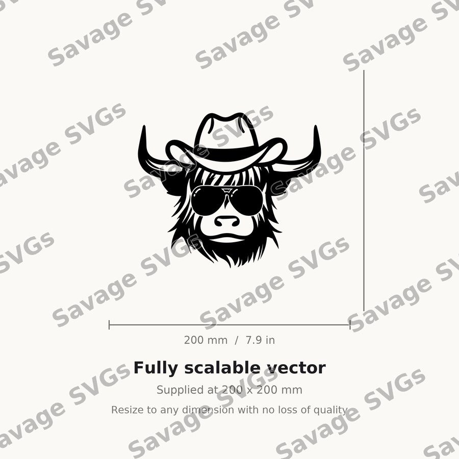 Cowboy Highland Cow