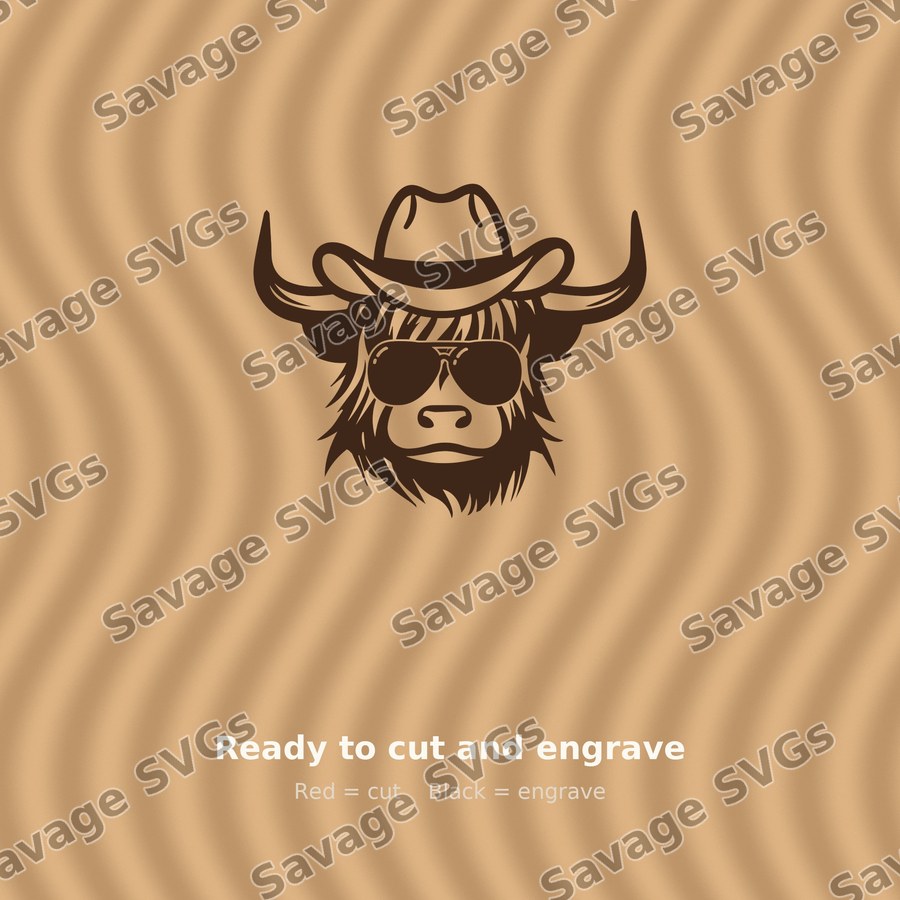 Cowboy Highland Cow