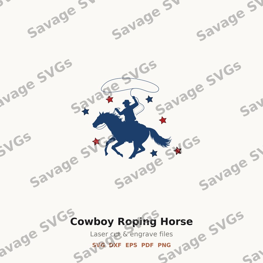 Cowboy Roping Horse
