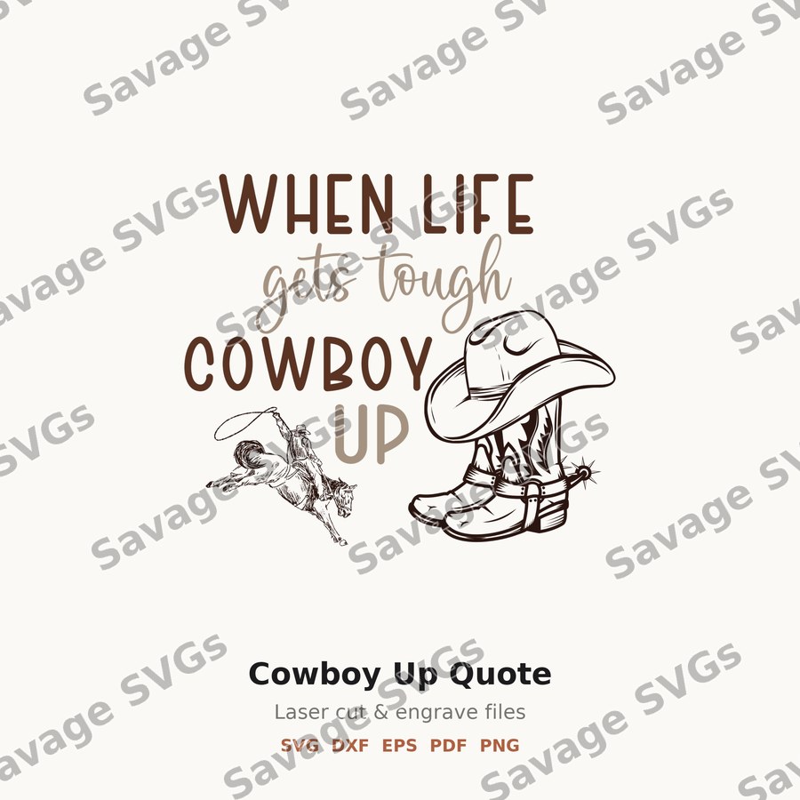Cowboy Up Quote