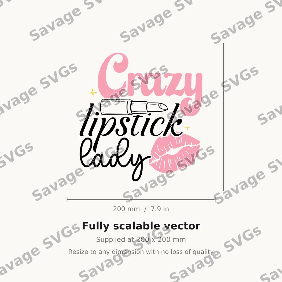 Crazy Lipstick Lady