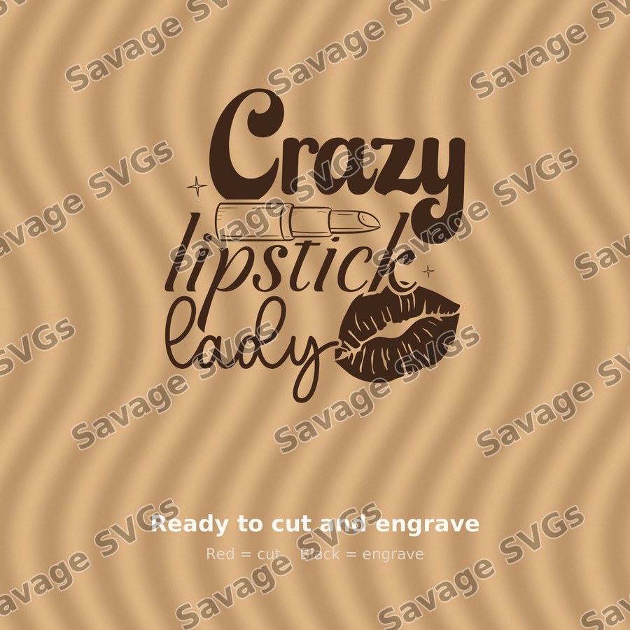 Crazy Lipstick Lady