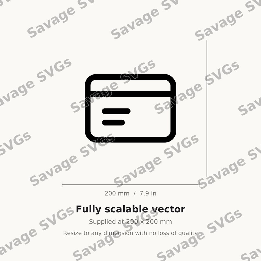 Credit Card Outline
