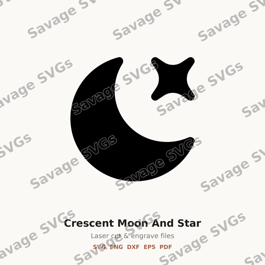 Crescent Moon And Star