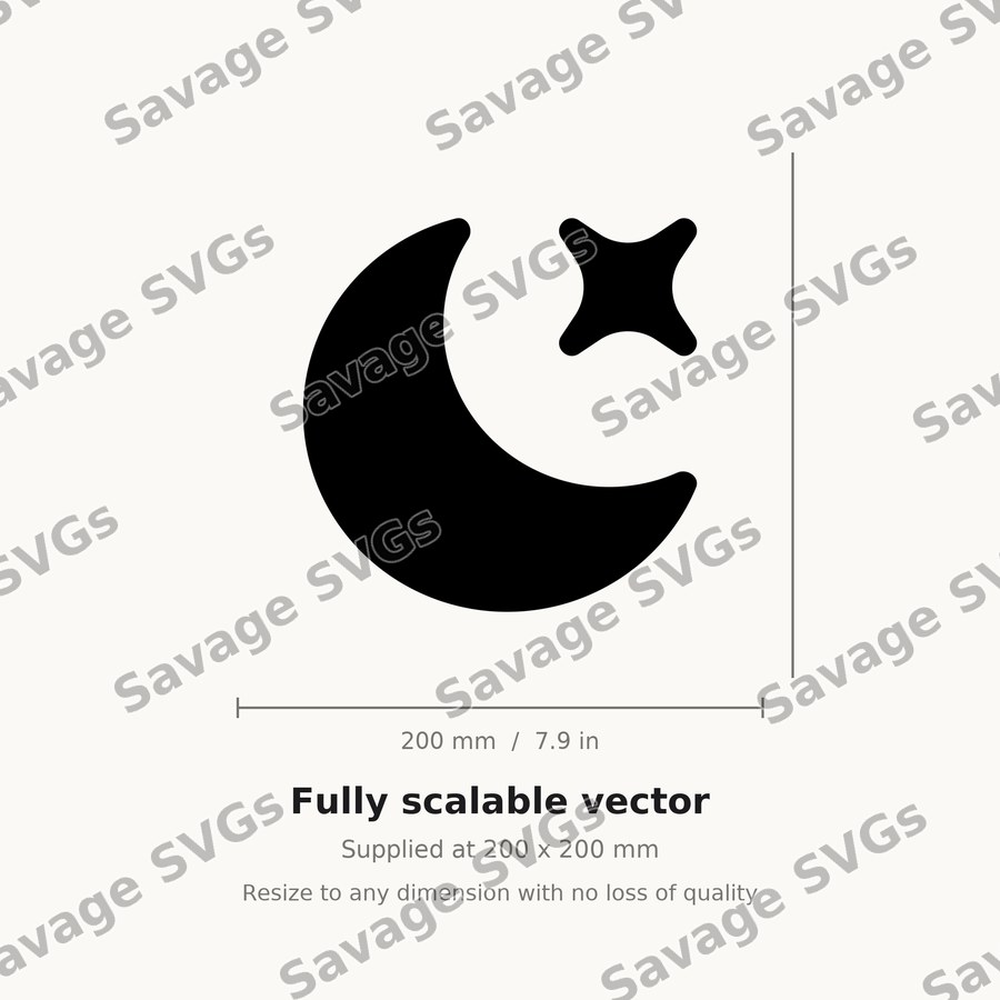 Crescent Moon And Star