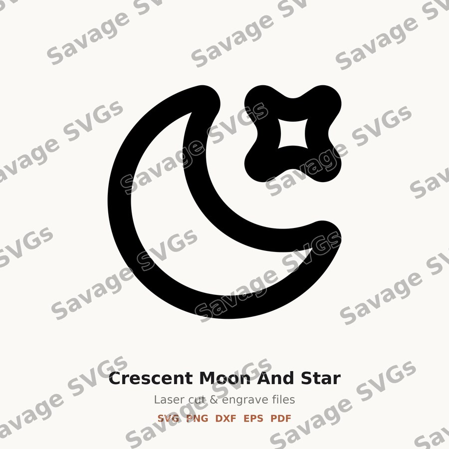Crescent Moon And Star