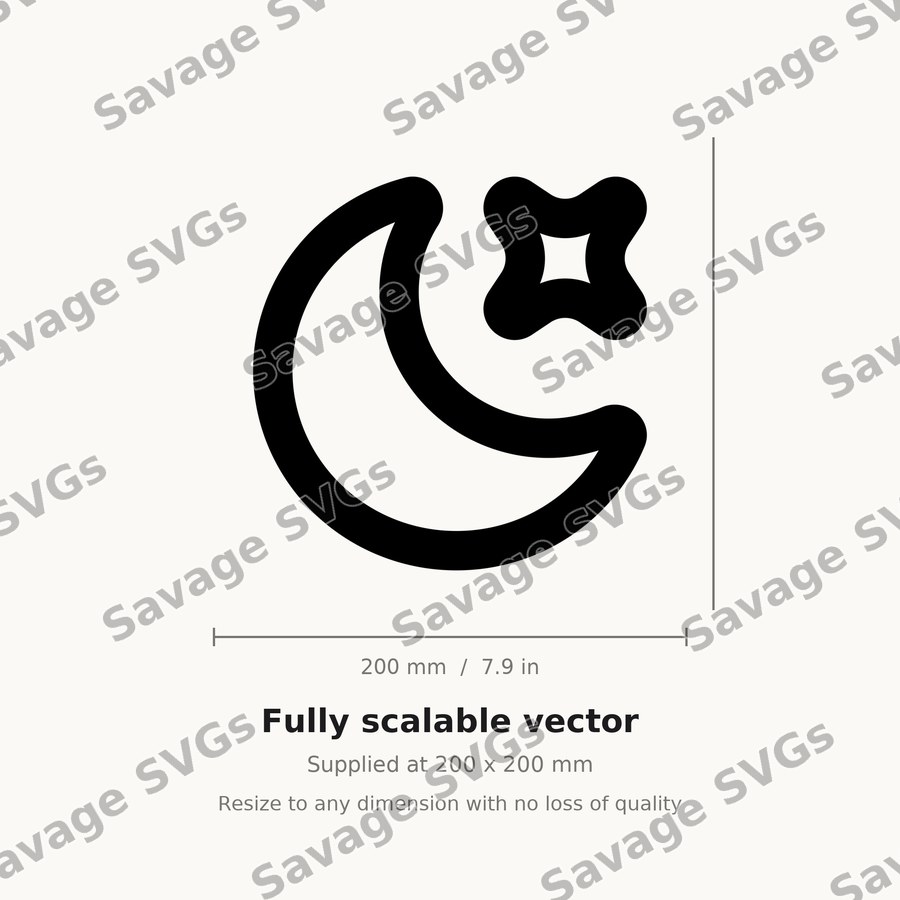 Crescent Moon And Star