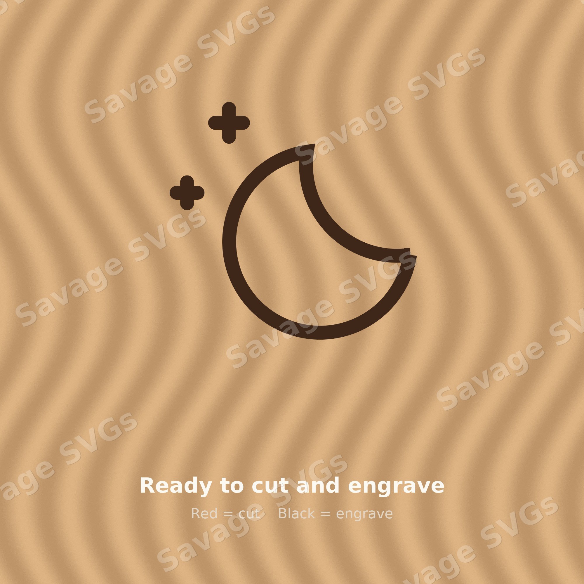 Crescent Moon Stars
