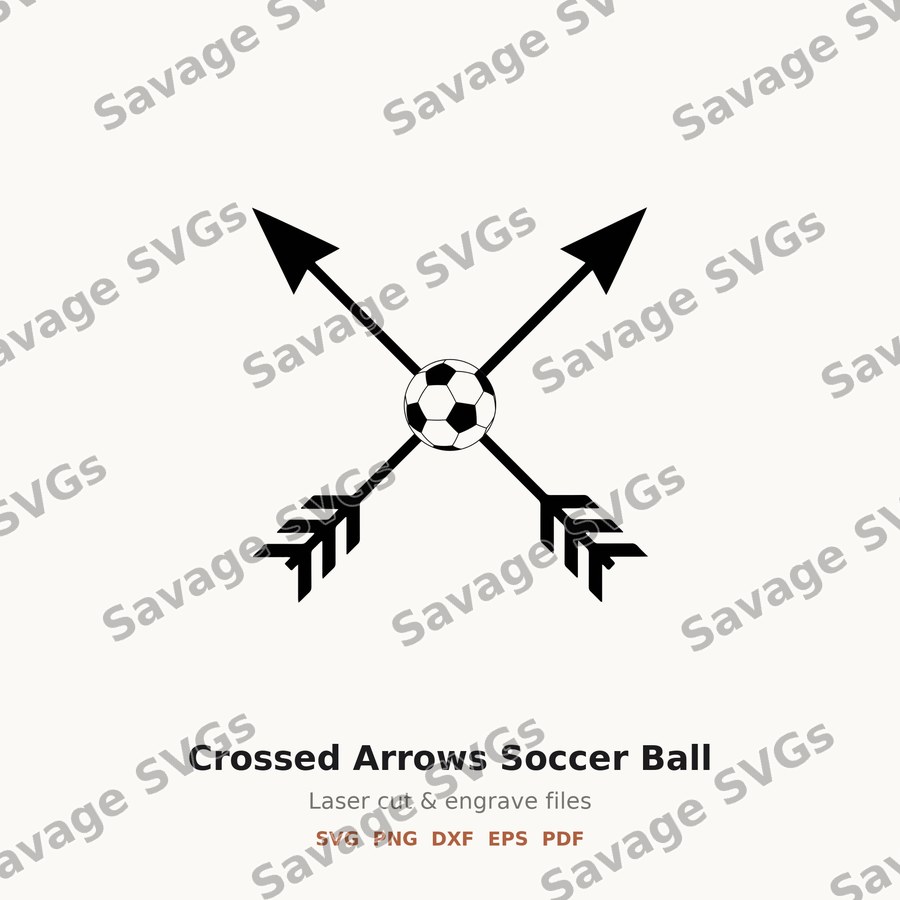 Crossed Arrows Soccer Ball