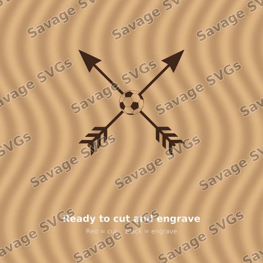 Crossed Arrows Soccer Ball