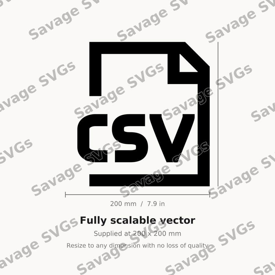 CSV File Icon