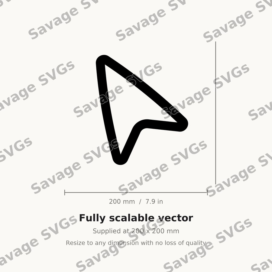Cursor Arrow Outline