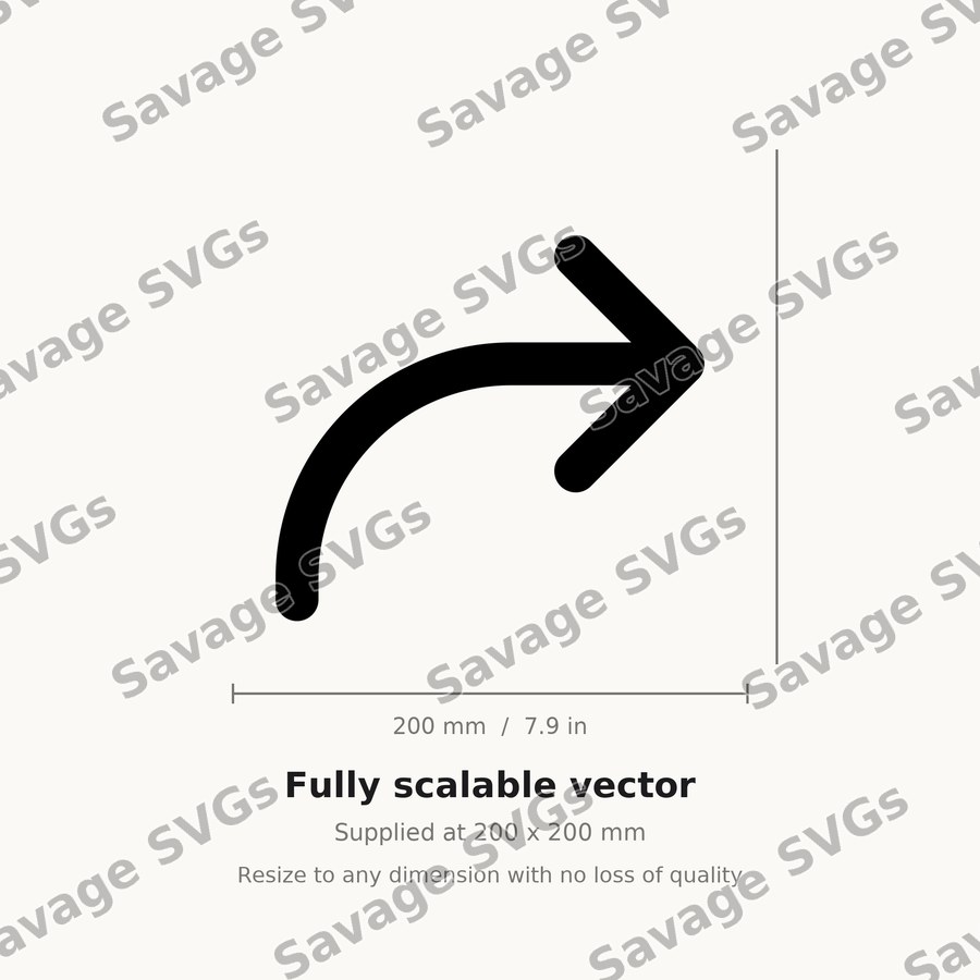 Curved Arrow Right